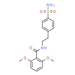 ChemSpider 2D Image | 2,6-Dimethoxy-N-[2-(4-sulfamoylphenyl)ethyl]benzamide | C17H20N2O5S