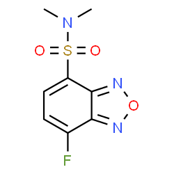 ChemSpider 2D Image | 4-Benzofurazansulfonamide, 7-fluoro-N,N-dimethyl- | C8H8FN3O3S