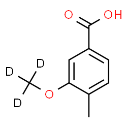 ChemSpider 2D Image | 4-Methyl-3-[(~2~H_3_)methyloxy]benzoic acid | C9H7D3O3