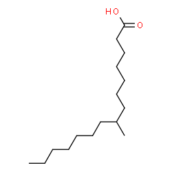 ChemSpider 2D Image | 8-Methylpentadecanoic acid | C16H32O2