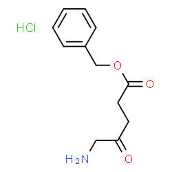 ChemSpider 2D Image | Benzyl 5-amino-4-oxopentanoate hydrochloride | C12H16ClNO3