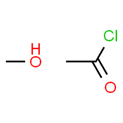 ChemSpider 2D Image | Acetyl chloride - methanol (1:1) | C3H7ClO2