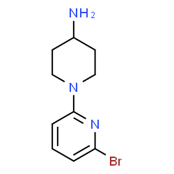 ChemSpider 2D Image | 1-(6-Bromo-2-pyridinyl)-4-piperidinamine | C10H14BrN3
