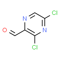 ChemSpider 2D Image | 3,5-Dichloro-2-pyrazinecarbaldehyde | C5H2Cl2N2O
