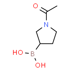 ChemSpider 2D Image | (1-Acetyl-3-pyrrolidinyl)boronic acid | C6H12BNO3