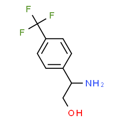 ChemSpider 2D Image | 2-Amino-2-[4-(trifluoromethyl)phenyl]ethanol | C9H10F3NO