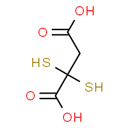 ChemSpider 2D Image | Dimercaptosuccinic acid | C4H6O4S2