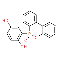 ChemSpider 2D Image | 2-(6-Oxido-6H-dibenz[c,e][1,2]oxaphosphorin-6-yl)-1,4-benzenediol | C18H13O4P