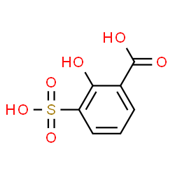 ChemSpider 2D Image | 2-Hydroxy-3-sulfobenzoic acid | C7H6O6S