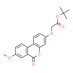 ChemSpider 2D Image | 2-Methyl-2-propanyl [(8-methoxy-6-oxo-6H-benzo[c]chromen-3-yl)oxy]acetate | C20H20O6