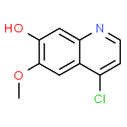 ChemSpider 2D Image | 4-Chloro-6-methoxy-7-quinolinol | C10H8ClNO2
