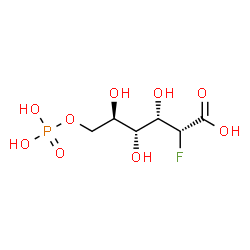 ChemSpider 2D Image | 2-Deoxy-2-fluoro-6-O-phosphono-D-gluconic acid | C6H12FO9P