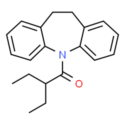 ChemSpider 2D Image | 1-(10,11-Dihydro-5H-dibenzo[b,f]azepin-5-yl)-2-ethyl-1-butanone | C20H23NO