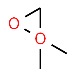 ChemSpider 2D Image | 1,1-dimethyl-1$l^{4},2-dioxacyclopropane | C3H8O2