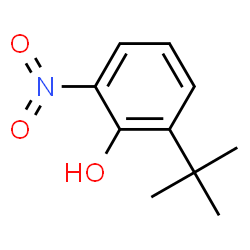 ChemSpider 2D Image | 2-tert-butyl-6-nitrophenol | C10H13NO3