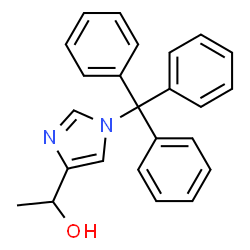 ChemSpider 2D Image | 1-(1-Trityl-1H-imidazol-4-yl)ethanol | C24H22N2O