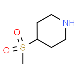 ChemSpider 2D Image | 4-Methylsulfonylpiperidine | C6H13NO2S