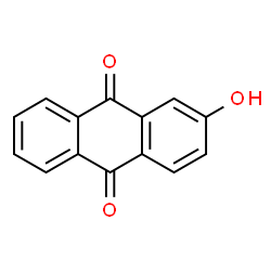 ChemSpider 2D Image | 2-HYDROXYANTHRAQUINONE | C14H8O3