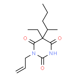 ChemSpider 2D Image | 1-Allyl-5-ethyl-5-(2-pentanyl)-2,4,6(1H,3H,5H)-pyrimidinetrione | C14H22N2O3