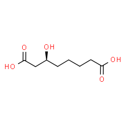 ChemSpider 2D Image | (3S)-3-Hydroxyoctanedioic acid | C8H14O5