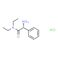 ChemSpider 2D Image | (2R)-2-Amino-N,N-diethyl-2-phenylacetamide hydrochloride (1:1) | C12H19ClN2O