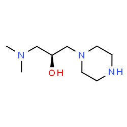 ChemSpider 2D Image | (2S)-1-(Dimethylamino)-3-(1-piperazinyl)-2-propanol | C9H21N3O