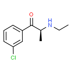 ChemSpider 2D Image | (2S)-1-(3-Chlorophenyl)-2-(ethylamino)-1-propanone | C11H14ClNO
