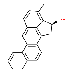 ChemSpider 2D Image | (2S)-3-Methyl-1,2-dihydrocyclopenta[ij]tetraphen-2-ol | C21H16O
