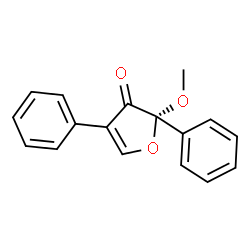 ChemSpider 2D Image | (2R)-2-Methoxy-2,4-diphenyl-3(2H)-furanone | C17H14O3