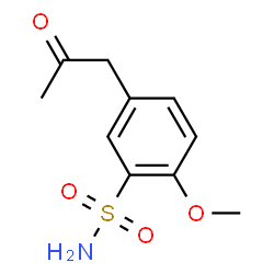 ChemSpider 2D Image | 2-Methoxy-5-(2-oxopropyl)benzenesulfonamide | C10H13NO4S