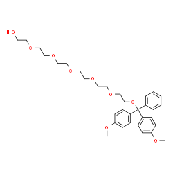 ChemSpider 2D Image | O1-(DIMETHOXYTRITYL)HEXAETHYLENE GLYCOL | C33H44O9
