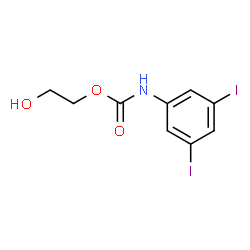 ChemSpider 2D Image | 2-Hydroxyethyl (3,5-diiodophenyl)carbamate | C9H9I2NO3