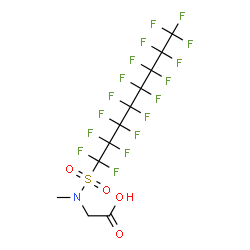 ChemSpider 2D Image | N-methylperfluorooctane sulfonamidoacetic acid | C11H6F17NO4S