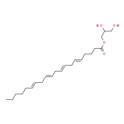 ChemSpider 2D Image | 2,3-Dihydroxypropyl 5,8,11,14-eicosatetraenoate | C23H38O4