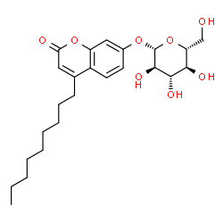 ChemSpider 2D Image | 4-Nonyl-2-oxo-2H-chromen-7-yl beta-D-glucopyranoside | C24H34O8