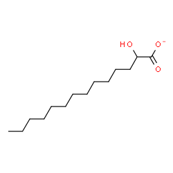 ChemSpider 2D Image | 2-Hydroxymyristate | C14H27O3