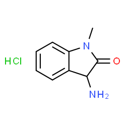 ChemSpider 2D Image | 3-amino-1-methylindolin-2-one hydrochloride | C9H11ClN2O