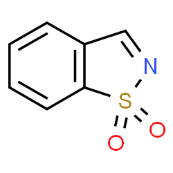 ChemSpider 2D Image | 1,2-Benzothiazole 1,1-dioxide | C7H5NO2S