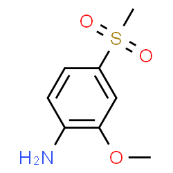 ChemSpider 2D Image | 2-Methoxy-4-(methylsulfonyl)aniline | C8H11NO3S