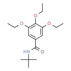 ChemSpider 2D Image | N-tert-butyl-3,4,5-triethoxybenzamide | C17H27NO4