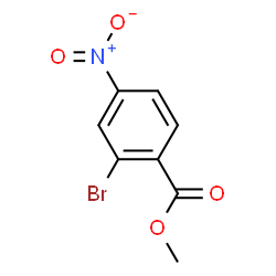 ChemSpider 2D Image | Methyl 2-bromo-4-nitrobenzoate | C8H6BrNO4