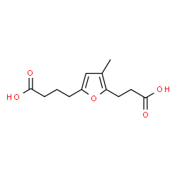 ChemSpider 2D Image | 4-[5-(2-Carboxyethyl)-4-methyl-2-furyl]butanoic acid | C12H16O5