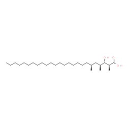 ChemSpider 2D Image | (2S,3S,4S,6S)-3-Hydroxy-2,4,6-trimethylpentacosanoic acid | C28H56O3