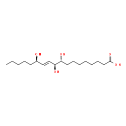 ChemSpider 2D Image | (9R,10S,11E,13R)-9,10,13-Trihydroxy-11-octadecenoic acid | C18H34O5