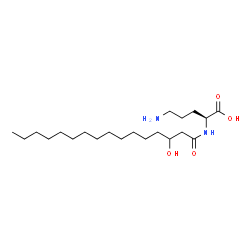 ChemSpider 2D Image | N~2~-(3-Hydroxyhexadecanoyl)-L-ornithine | C21H42N2O4