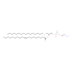 ChemSpider 2D Image | (19R)-25-Amino-22-hydroxy-22-oxido-17,21,23-trioxa-22lambda~5~-phosphapentacosan-19-yl (9Z)-9-nonadecenoate | C40H80NO7P