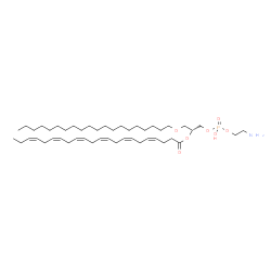 ChemSpider 2D Image | (23R)-29-Amino-26-hydroxy-26-oxido-21,25,27-trioxa-26lambda~5~-phosphanonacosan-23-yl (4Z,7Z,10Z,13Z,16Z,19Z)-4,7,10,13,16,19-docosahexaenoate | C47H84NO7P