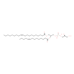 ChemSpider 2D Image | (2R)-3-({[(2S)-2,3-Dihydroxypropoxy](hydroxy)phosphoryl}oxy)-2-[(9Z)-9-tetradecenoyloxy]propyl (11Z)-11-icosenoate | C40H75O10P