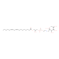 ChemSpider 2D Image | 1-Deoxy-1-{[(7R,18Z,21Z)-4,7-dihydroxy-4-oxido-10-oxo-3,5,9-trioxa-4lambda~5~-phosphaheptacosa-18,21-dien-1-yl]amino}-beta-D-fructopyranose | C29H54NO12P