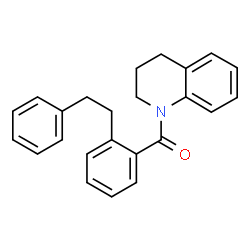 ChemSpider 2D Image | 3,4-Dihydro-1(2H)-quinolinyl[2-(2-phenylethyl)phenyl]methanone | C24H23NO